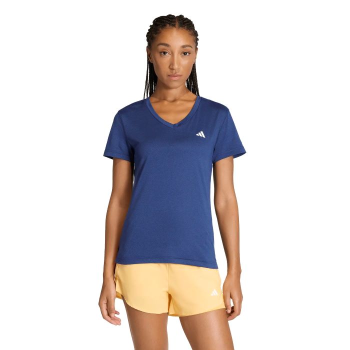 adidas Women's Essential V-Neck Top - Dark Blue