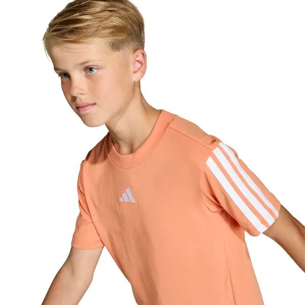 adidas Kids Essential T-Shirt - Orange/White - Image 3