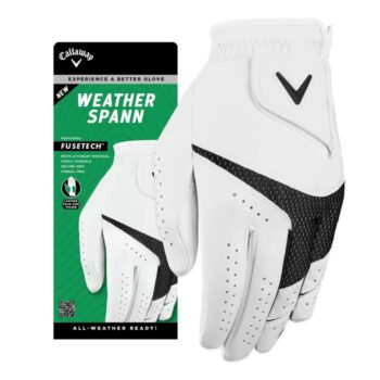 Callaway Weather Spann Gloves MRH - White