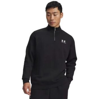 Under Armour Mens Icon Fleece Quarter Zip - Black