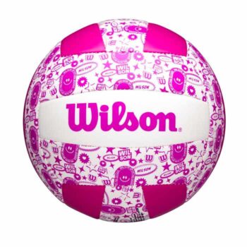 Wilson Stamp Volleyball - Pink/White