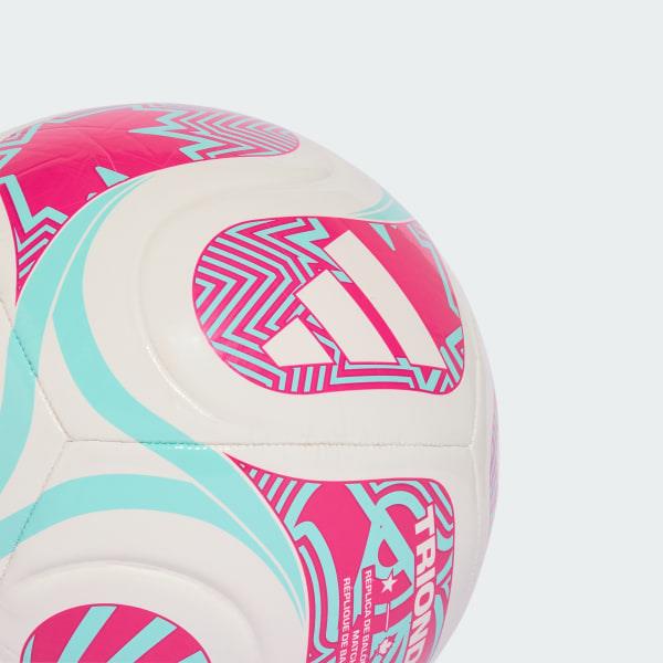 adidas World Cup 26 Trionda Club Ball – White/Aqua/Pink