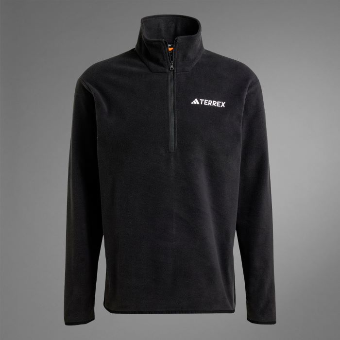 adidas Mens Terrex Essentials 1/2 Zip Fleece - Black - Image 3