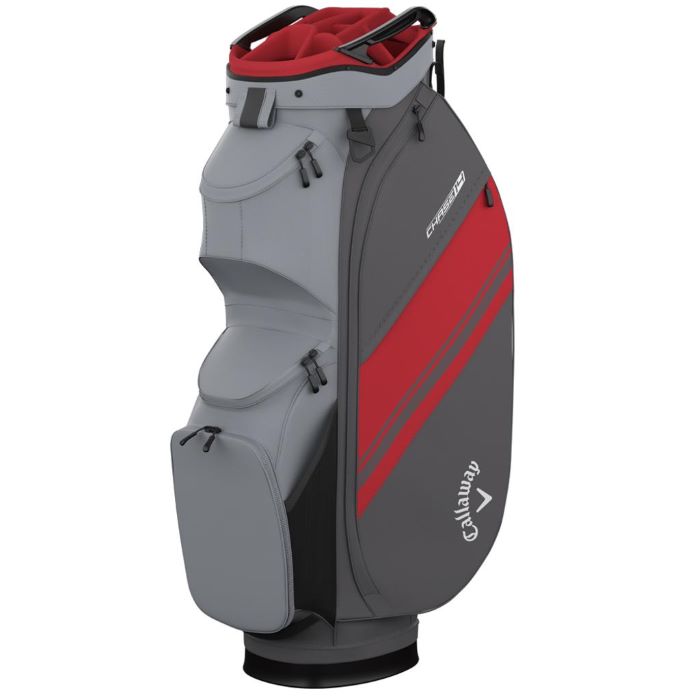 Callaway Chase 14 Cart Bag - Steel/Grey/Red