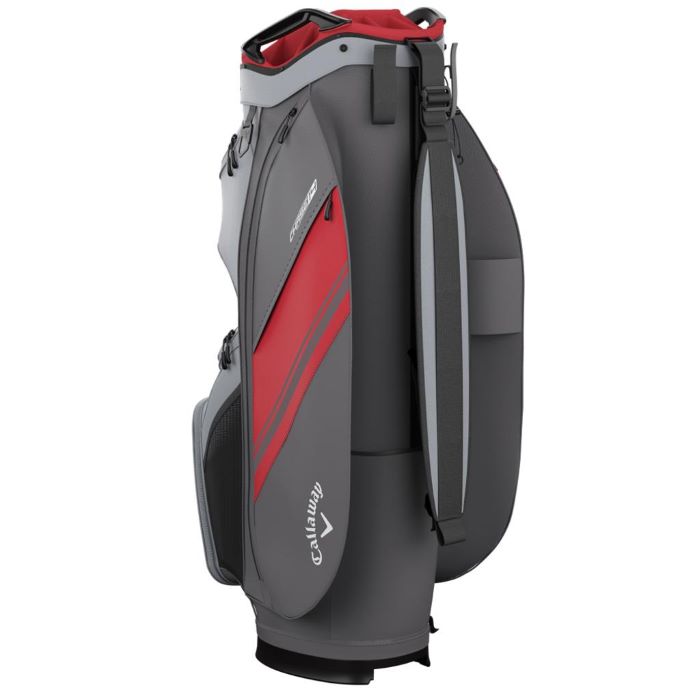 Callaway Chase 14 Cart Bag - Steel/Grey/Red - Image 2
