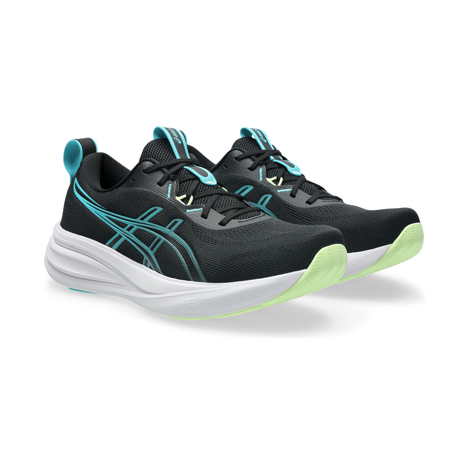 Asics Mens GEL-PULSE 17 - Black/Aqua - Image 3