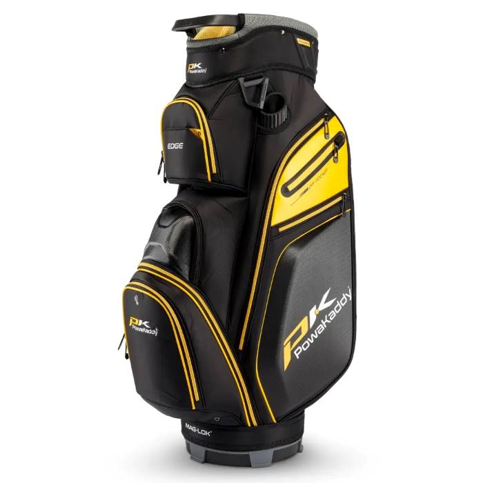 PowaKaddy Edge Cart Golf Bag - Black/Yellow