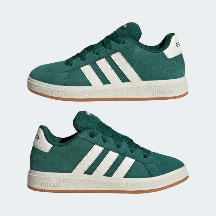 adidas Boys Grand Court 00s - Green - Image 3