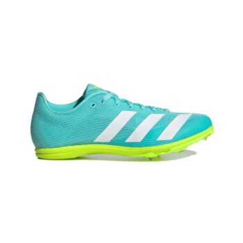 adidas Kids AllRoundstar Running Spikes - Aqua/White/Lemon
