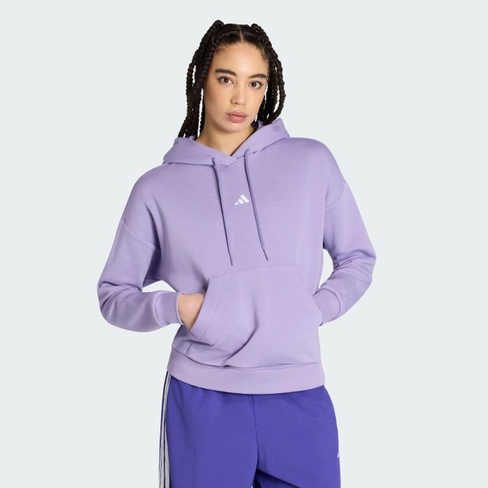 Purple Essentials Small Logo Feel Cozy Hoodie